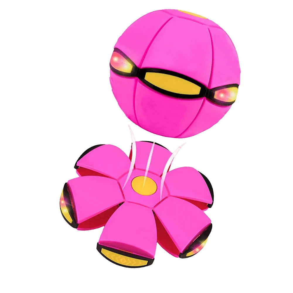 Magic Flying Saucer Bouncy Stomp Ball Puzzle Pet Kids Interactive Toys Gift Outdoor Decompression Transformation Sports Balls