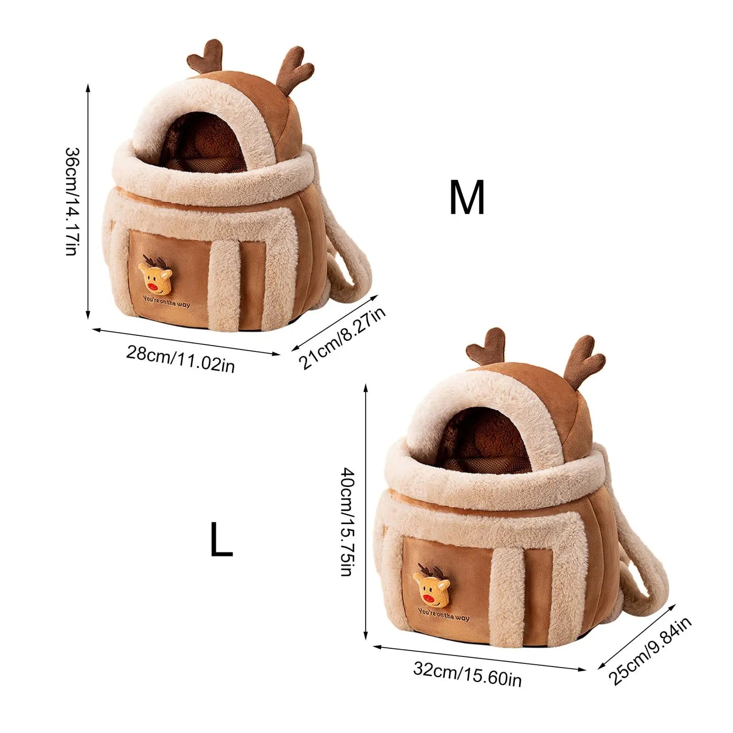 Winter Cat Backpack Carrier Warm Cozy Portable Travel Bubble Bag for Small Cats Kitten Airline Approved Pet Taxi to Vet