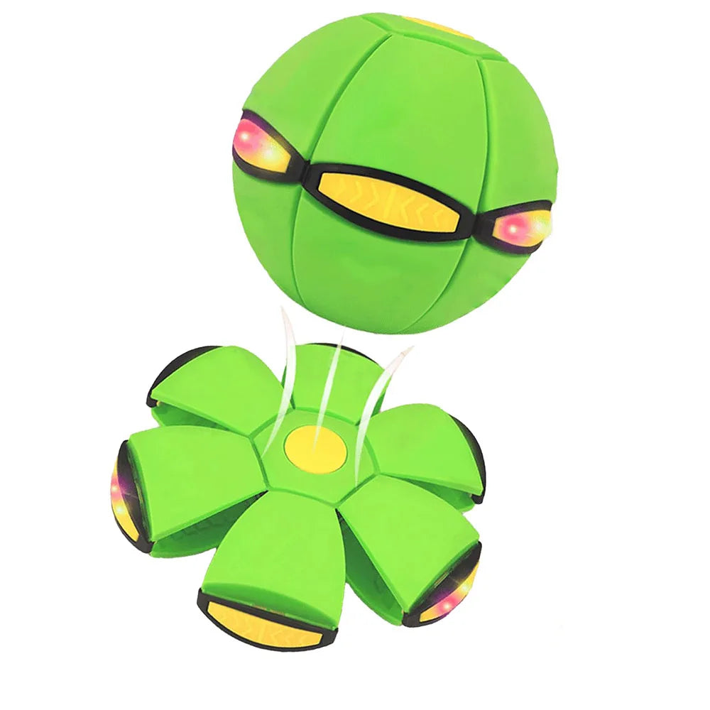 Magic Flying Saucer Bouncy Stomp Ball Puzzle Pet Kids Interactive Toys Gift Outdoor Decompression Transformation Sports Balls